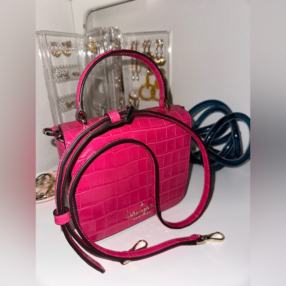 Kate spade croc top handle bag